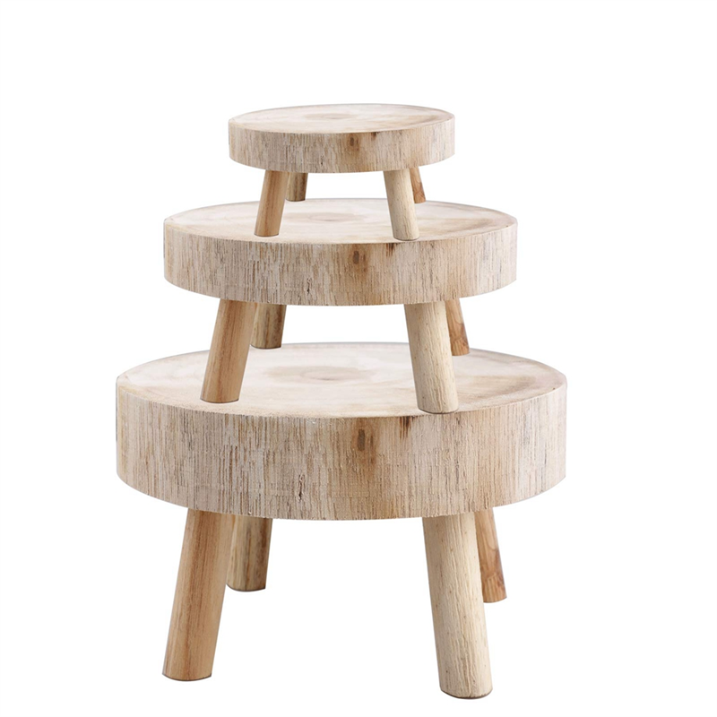 Up Bonsai Garden - FBIL-Mini Wooden Stool Display Plant Stand