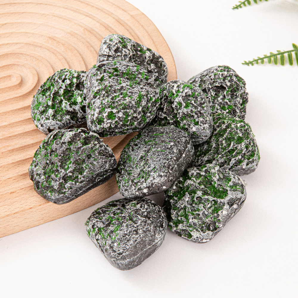 Bonsai Rock Garden - 10PCS Mossy Gray Stone Multi-shaped Planting