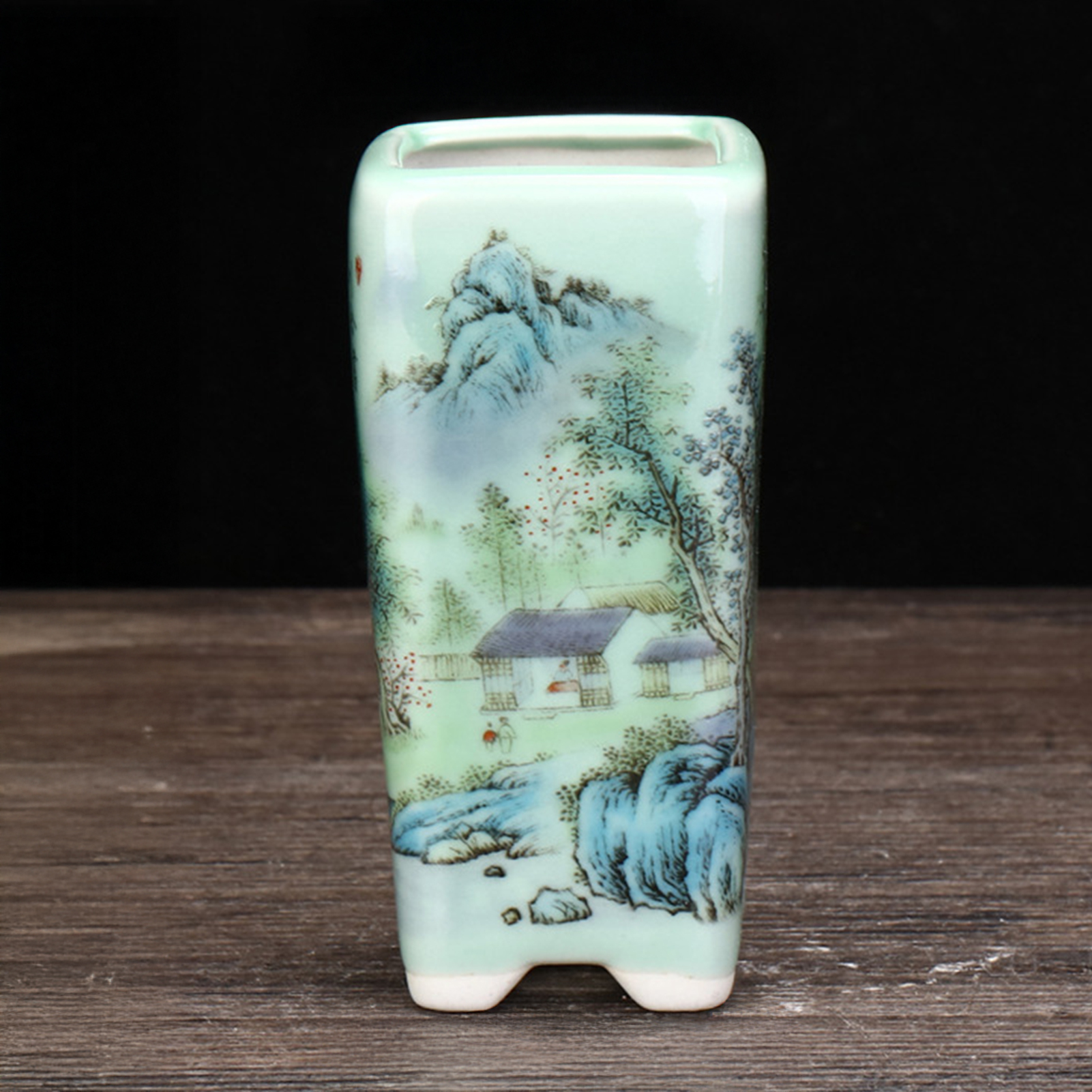 Bonsai Garden Chinese Garden - Ceramic Green Flower Pot Chinese Art