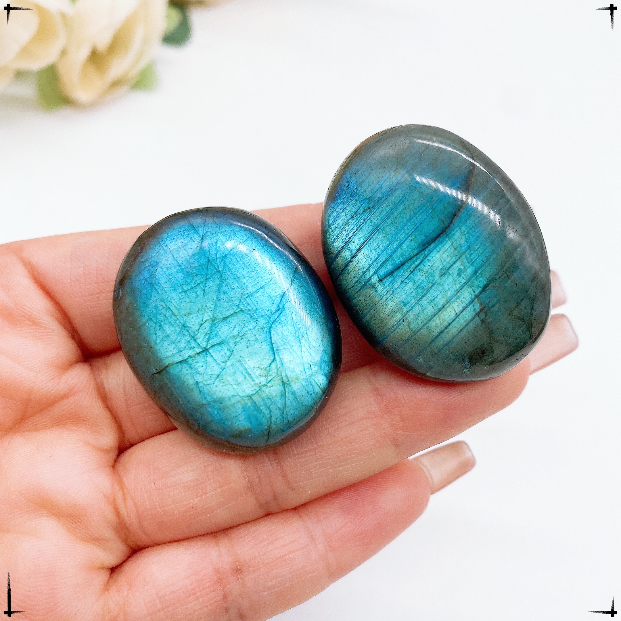 Bonsai Rock Garden - 30*25MM Natural Blue Labradorite Natural Stone