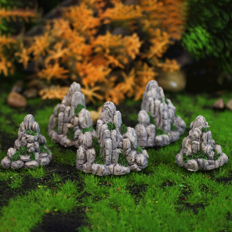Mini Mountain Miniature Fake S - огляд і ціна Bonsai Rock Garden