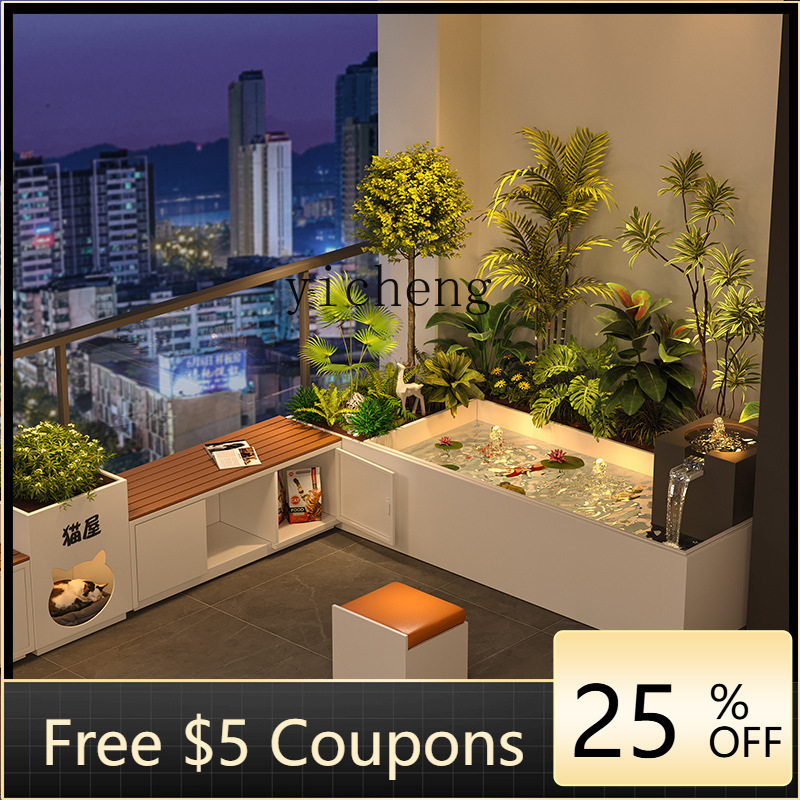 Garden Balcony Flower Box Sitt - огляд і ціна Bonsai Garden Chinese Garden