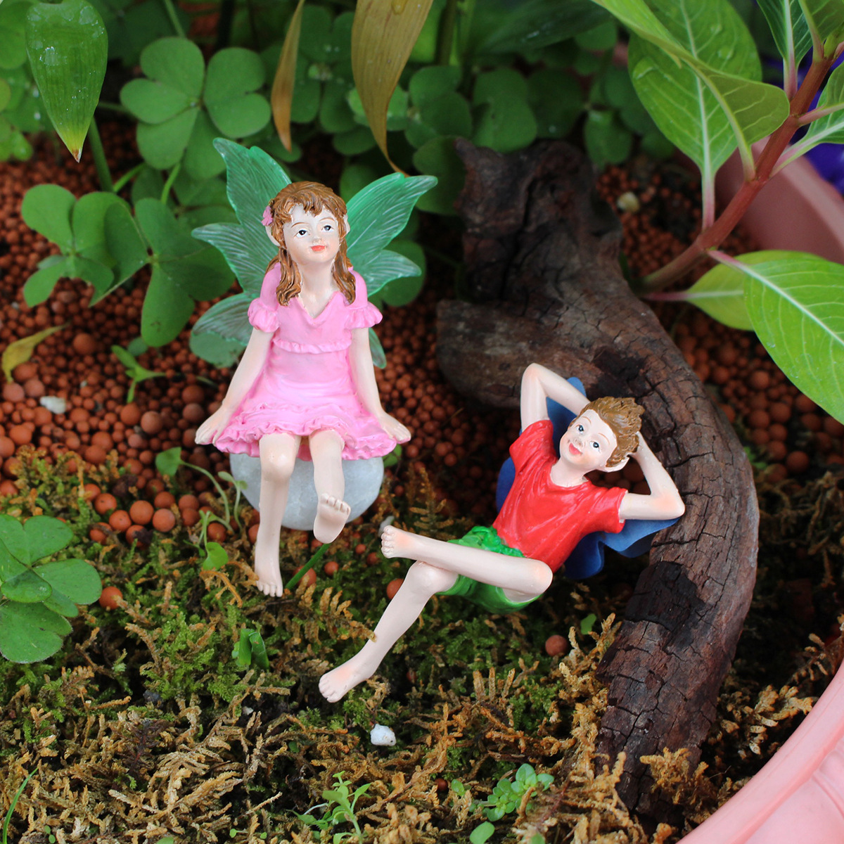 2pcs Couples Looking Up At The - огляд і ціна Up Bonsai Garden