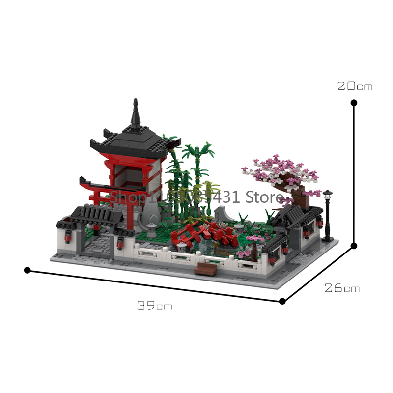 MOC-63232 Japanese Garden Bons - огляд і ціна Bonsai Zen Garden Lego