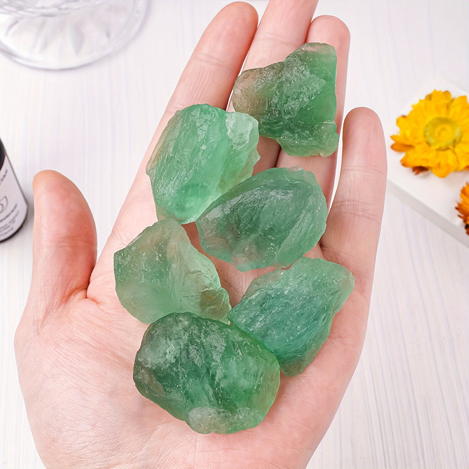 Raw Green Fluorite Stone, Natu - огляд і ціна Bonsai Rock Garden