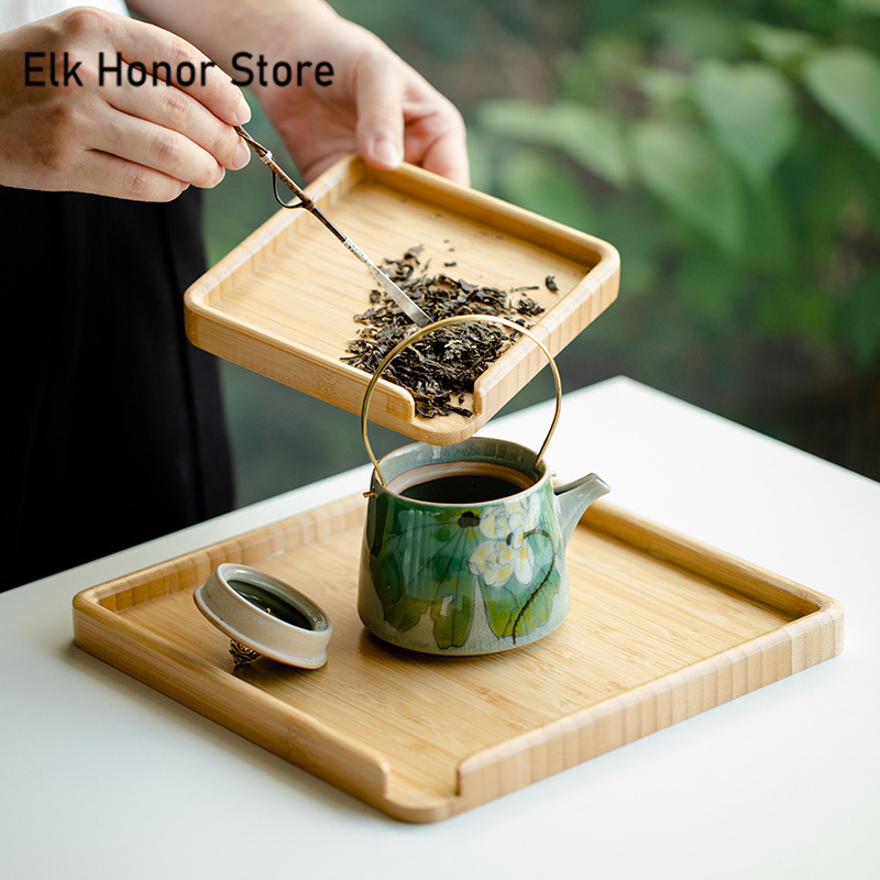 Chinese Bamboo Food Tray Puer  - огляд і ціна Bonsai Garden Chinese Garden