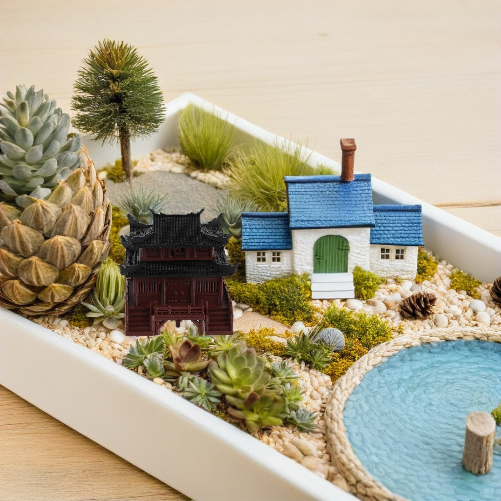 Light-Up Miniature Chinese Anc - огляд і ціна Up Bonsai Garden