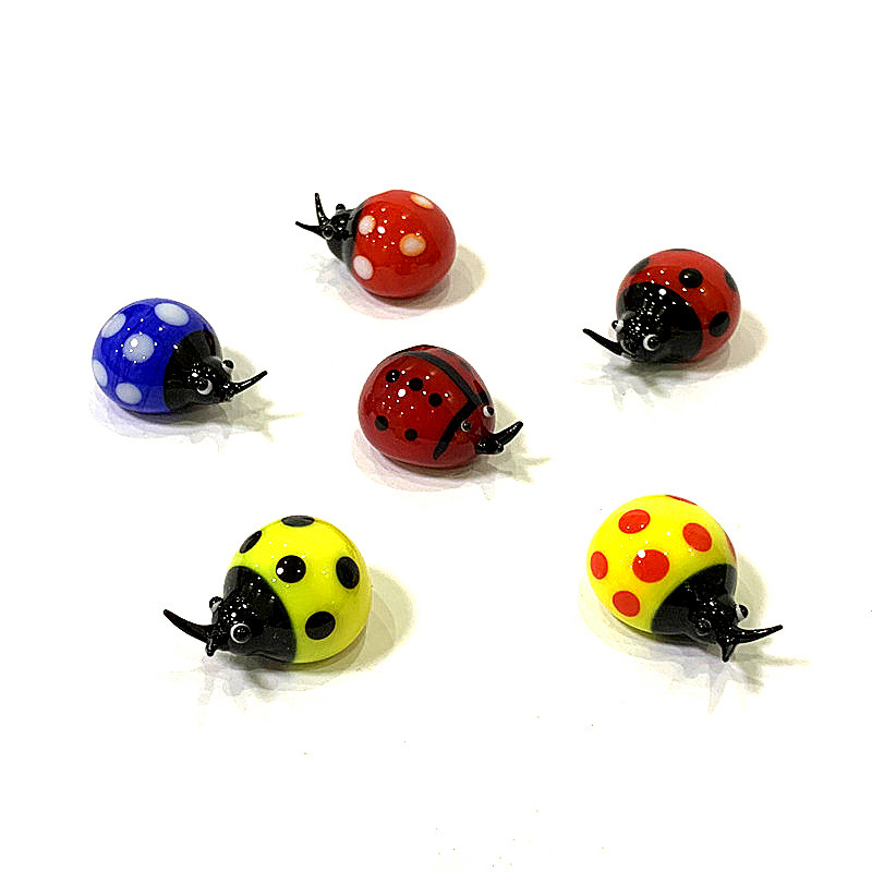 Colorful Mini Glass Ladybug Fi - огляд і ціна Bonsai Garden Chinese Garden