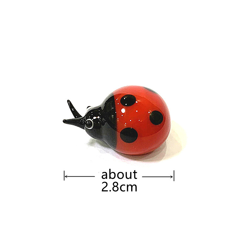 Colorful Mini Glass Ladybug Fi - огляд і ціна Bonsai Garden Chinese Garden