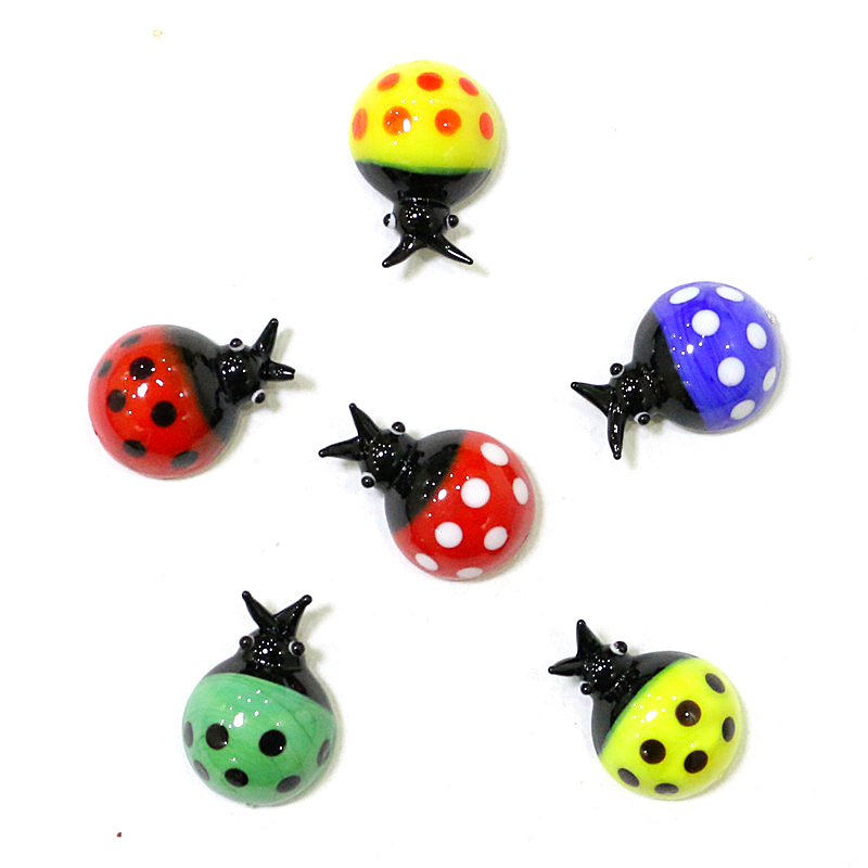 Mini Glass Beetle Ladybug Figu - огляд і ціна Bonsai Garden Chinese Garden