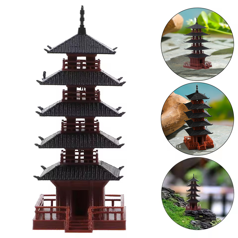 🛒1Pc Mini Pagoda Statue Chines - огляд і ціна Bonsai Garden Chinese Garden