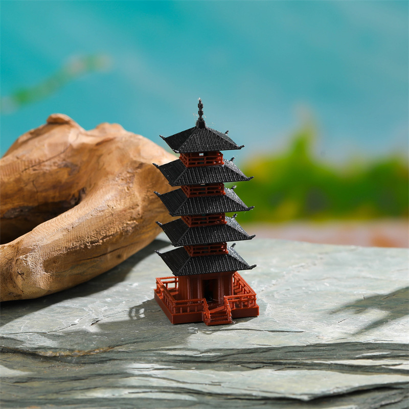 🛒1Pc Mini Pagoda Statue Chines - огляд і ціна Bonsai Garden Chinese Garden