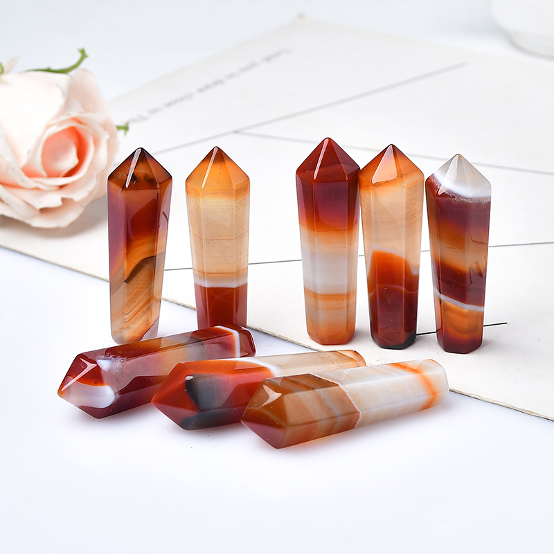 1PC Natural Carnelian Hexagona - огляд і ціна Bonsai Rock Garden