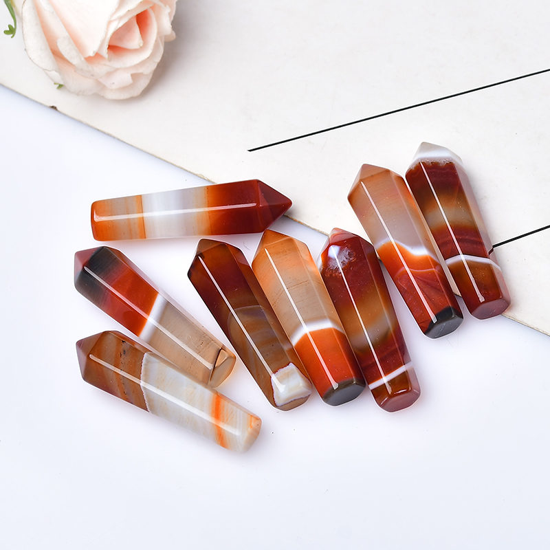 1PC Natural Carnelian Hexagona - огляд і ціна Bonsai Rock Garden