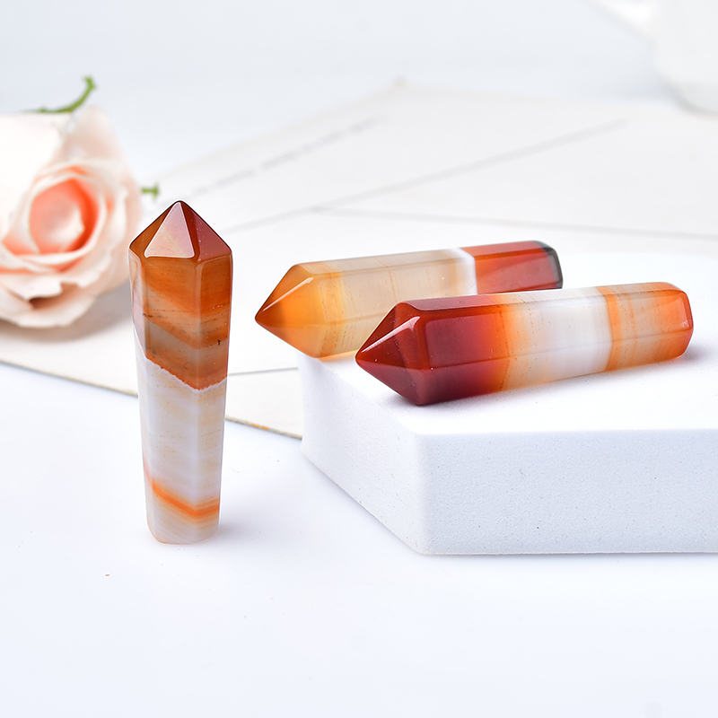 1PC Natural Carnelian Hexagona - огляд і ціна Bonsai Rock Garden