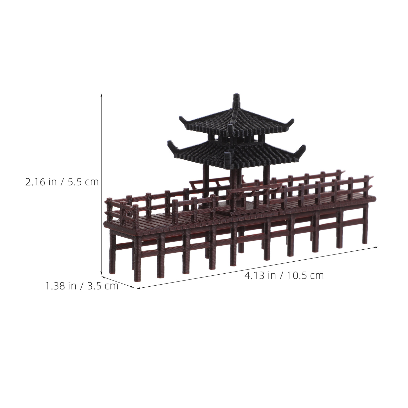 Mini Chinese Pavilion Bridge D - огляд і ціна Bonsai Garden Chinese Garden