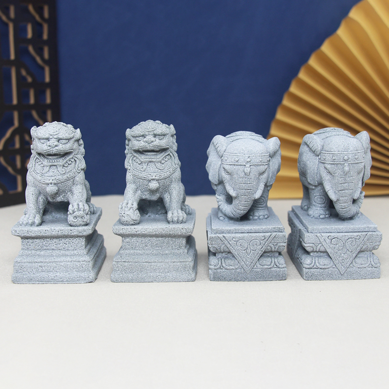 Artificial Stone Elephant Lion - огляд і ціна Bonsai Rock Garden